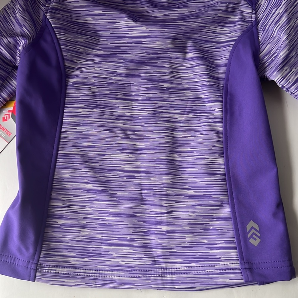 Free Country Girls Jacket Softshell Purple Space Dye 5/6 - Picture 7 of 16